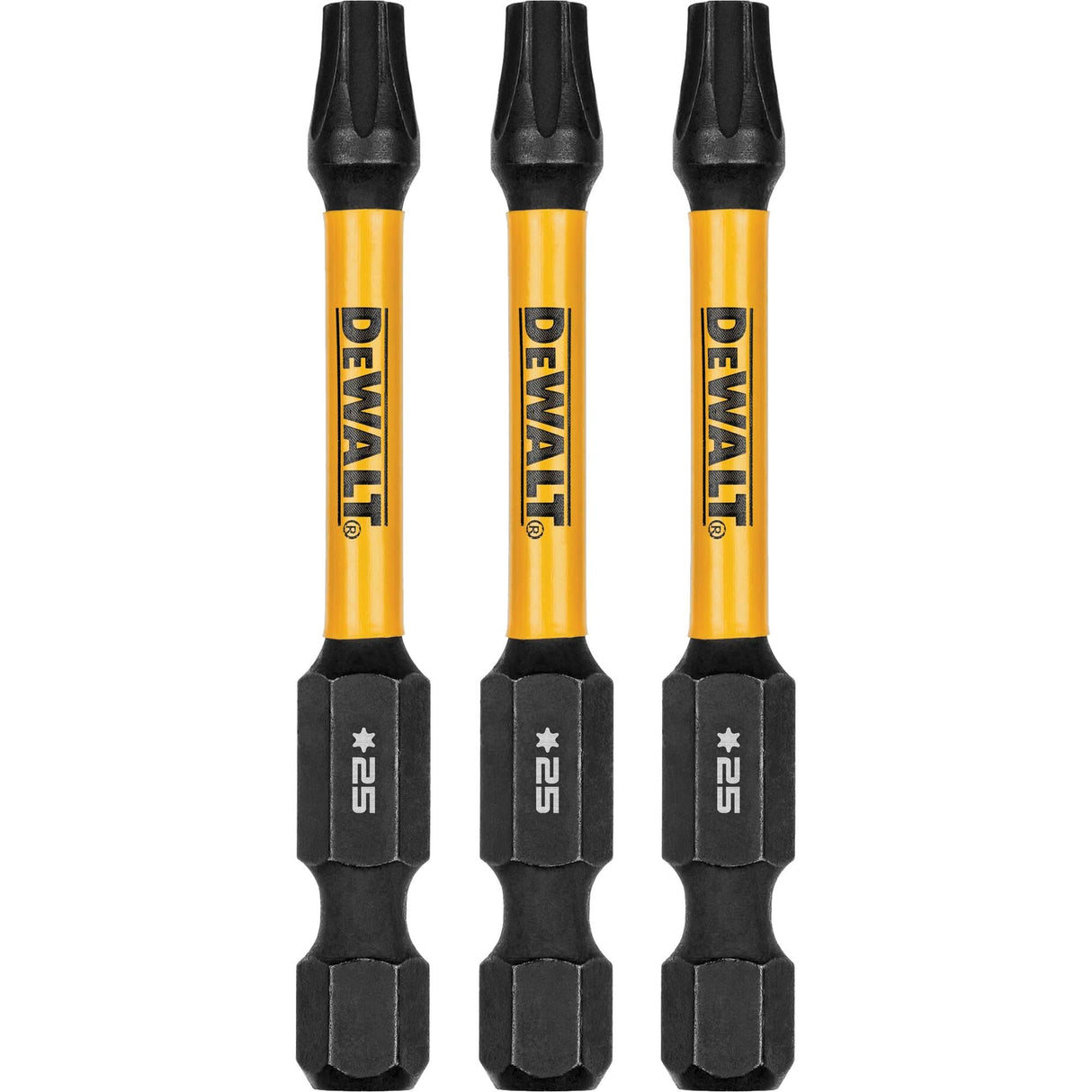 3-Piece FLEXTORQ® Impact Screwdriving Bits, Torx, T-25, 1/4" Drive