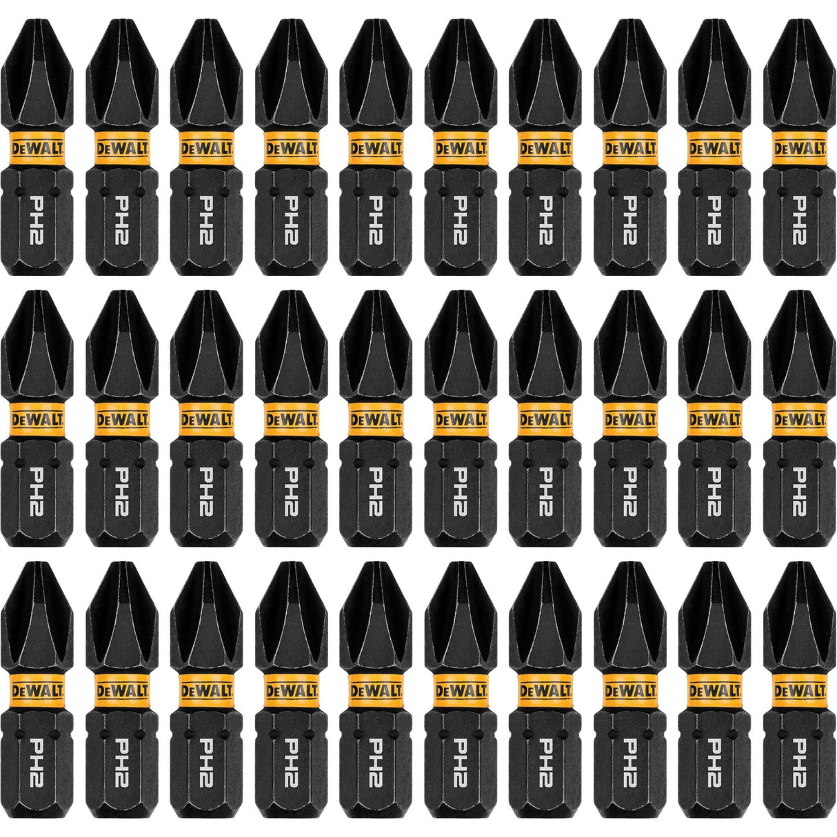 30-Piece FLEXTORQ® Impact Driver Bit Set, Phillips, #2, 1/4" Drive