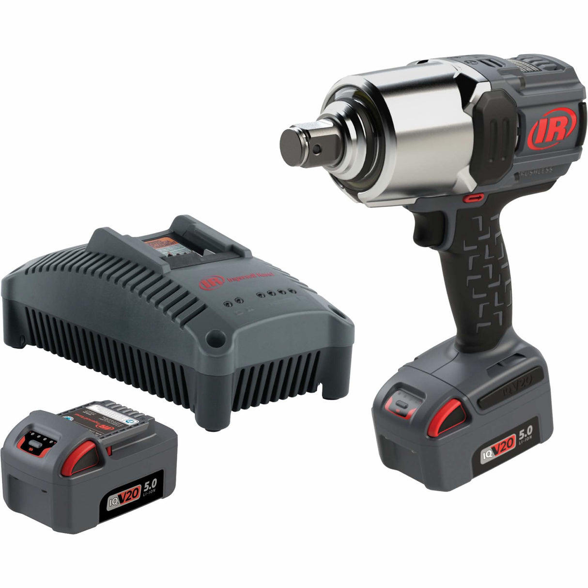 Cordless Impact Wrench Kit with Friction Ring Thru-Hole, 20 V, 1" Socket