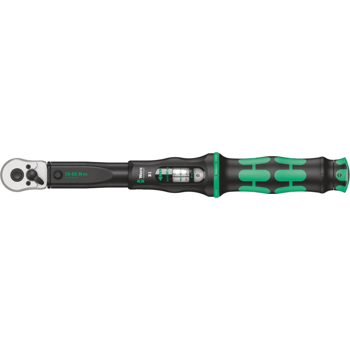Click-Torque B Torque Wrench with Reversible Ratchet, Click, 3/8" Square Drive, 10 - 50 Nm