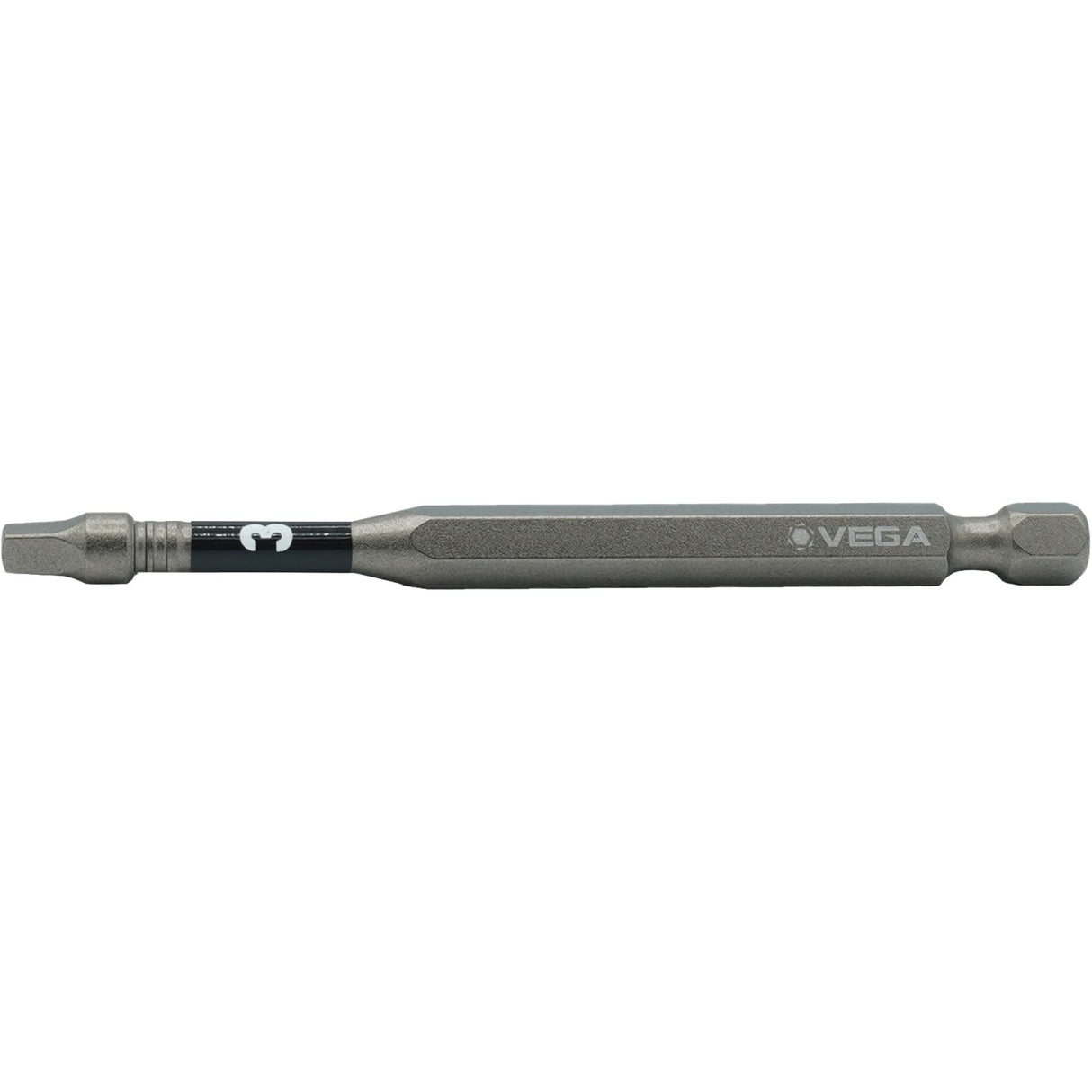 Impactech® Power Bit, Square, #3 Tip, 1/4" Drive Size, 6" Length
