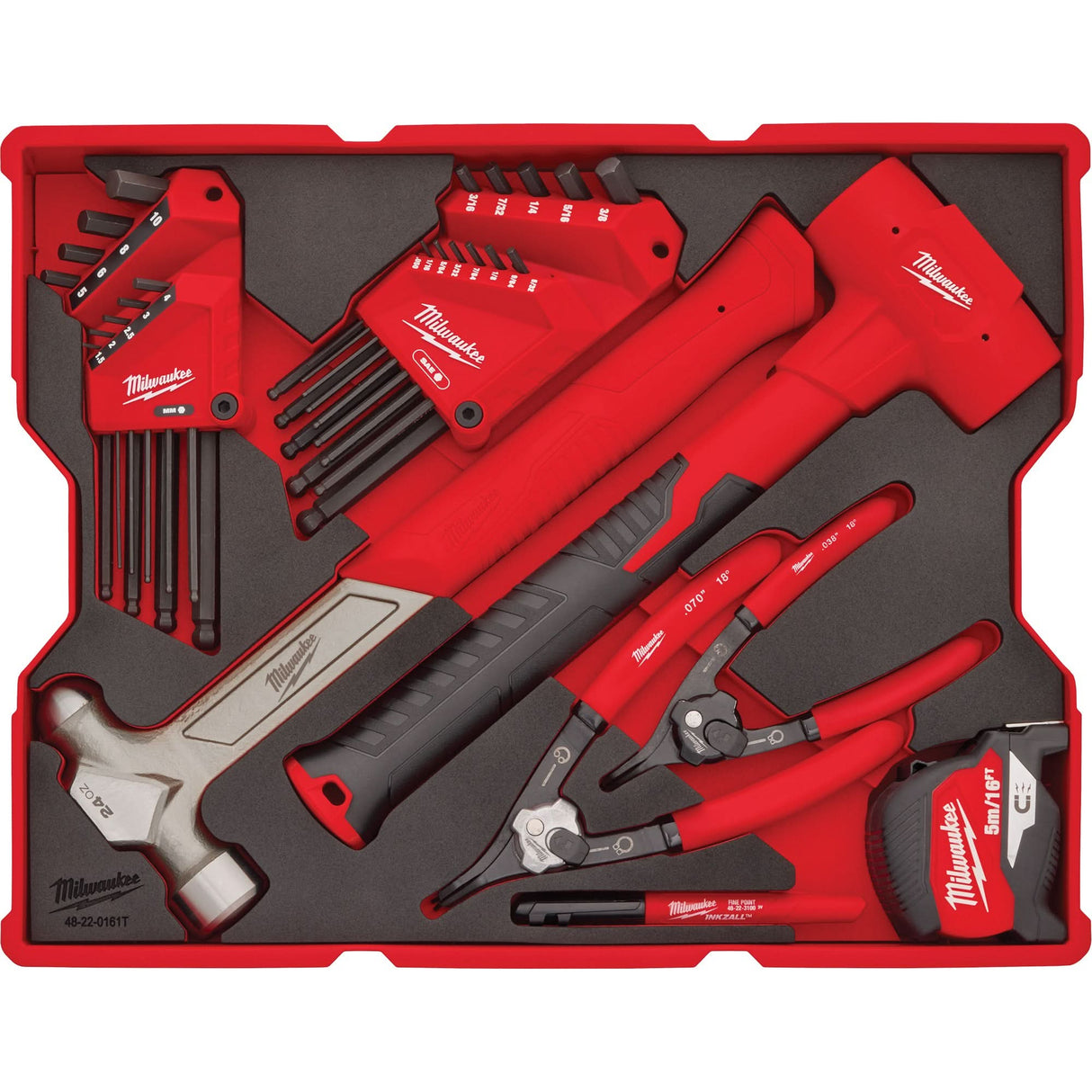 Hex Key & Hammer Set with Tray for PACKOUT™ Drawers