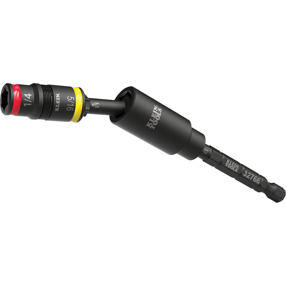 Impact Flip Socket With Swivel Adapter, Hex, 1/4" Drive, 3 Pcs
