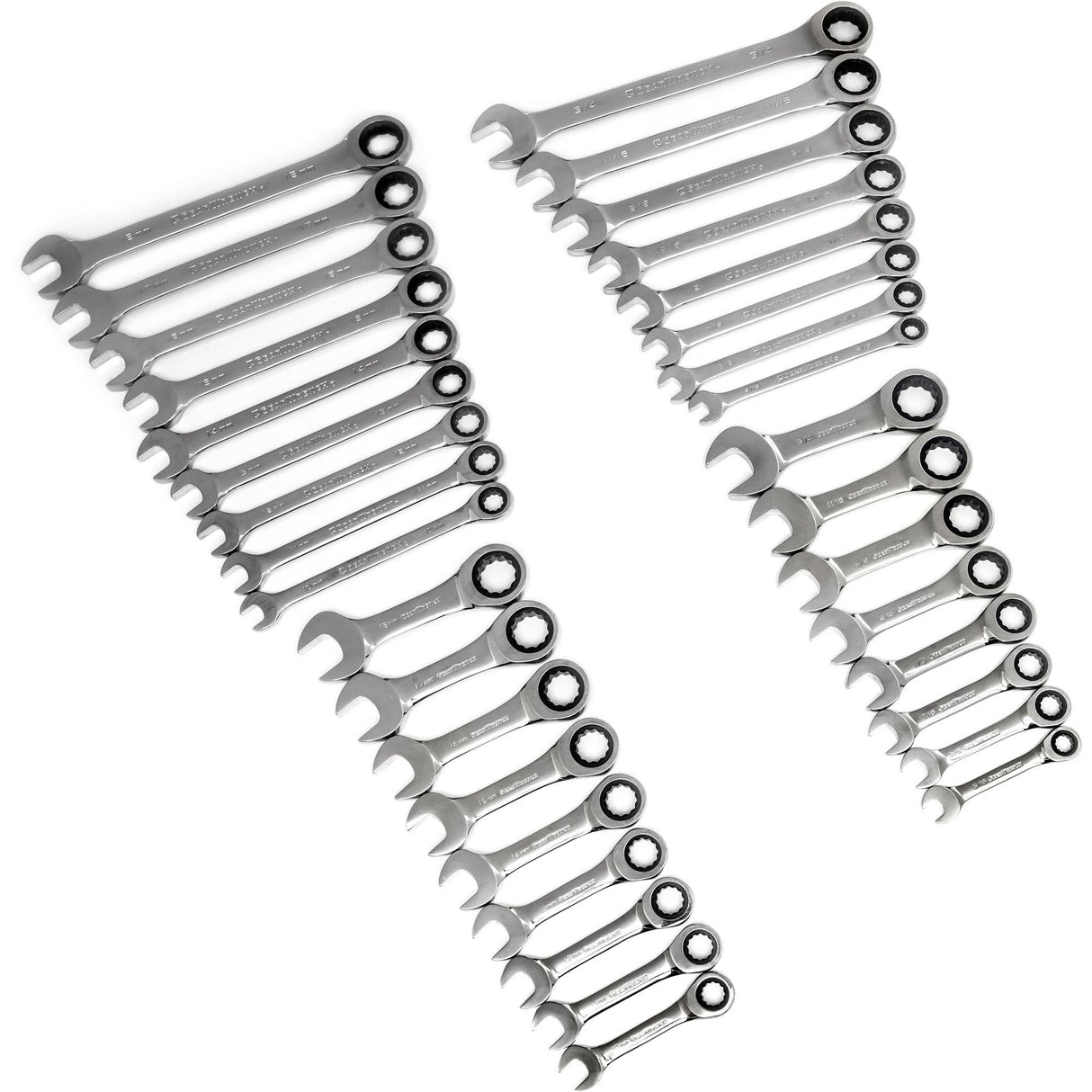72-Tooth 12 Point Standard & Stubby Wrench Set
