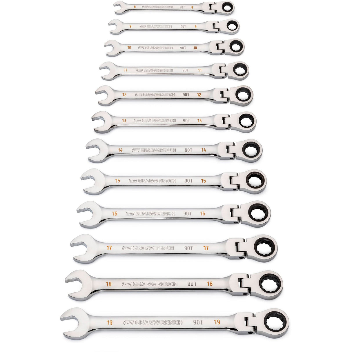 90-Tooth 12 Point Wrench Set