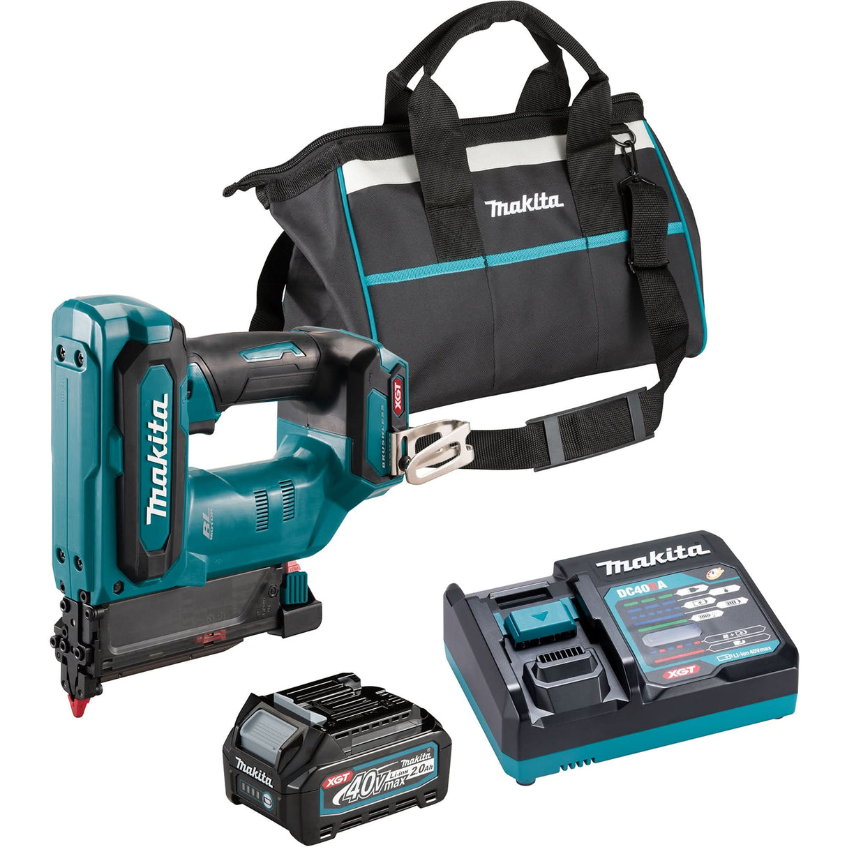 40Vmax XGT Brushless 1-3/8" 23 ga Pin Nailer Kit