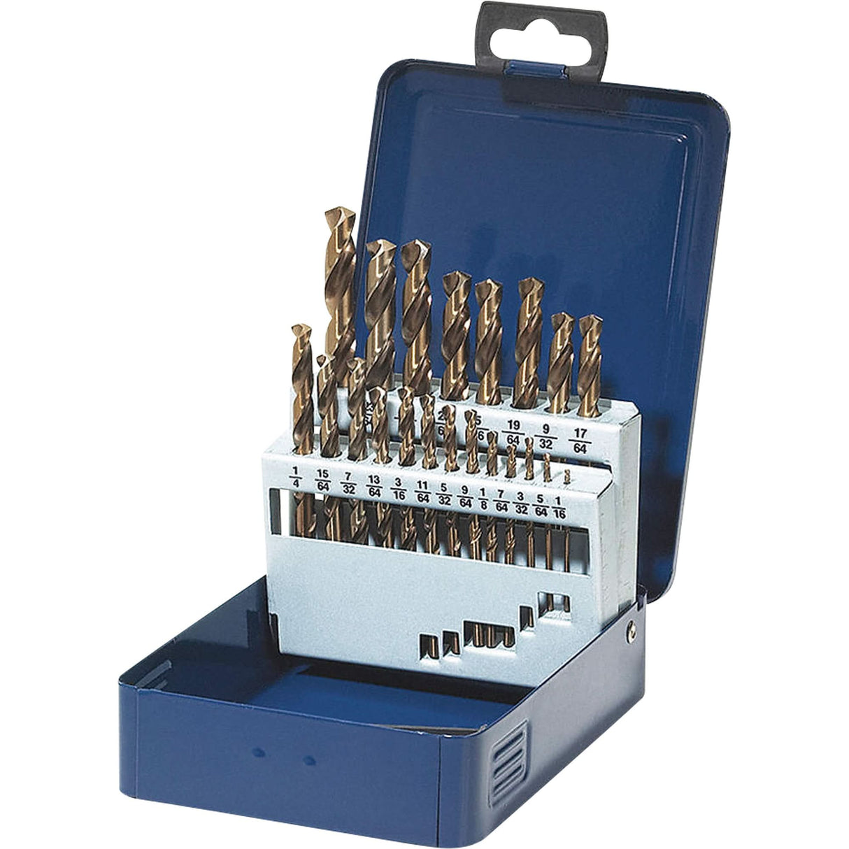 Drill Bit Set, 21 Pieces, High Speed Steel