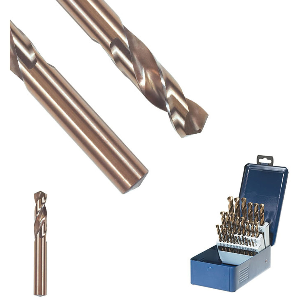 SST+™ Stub Length Drill Bit, 7/32", High Speed Steel, 1-1/8" Flute, 135° Point