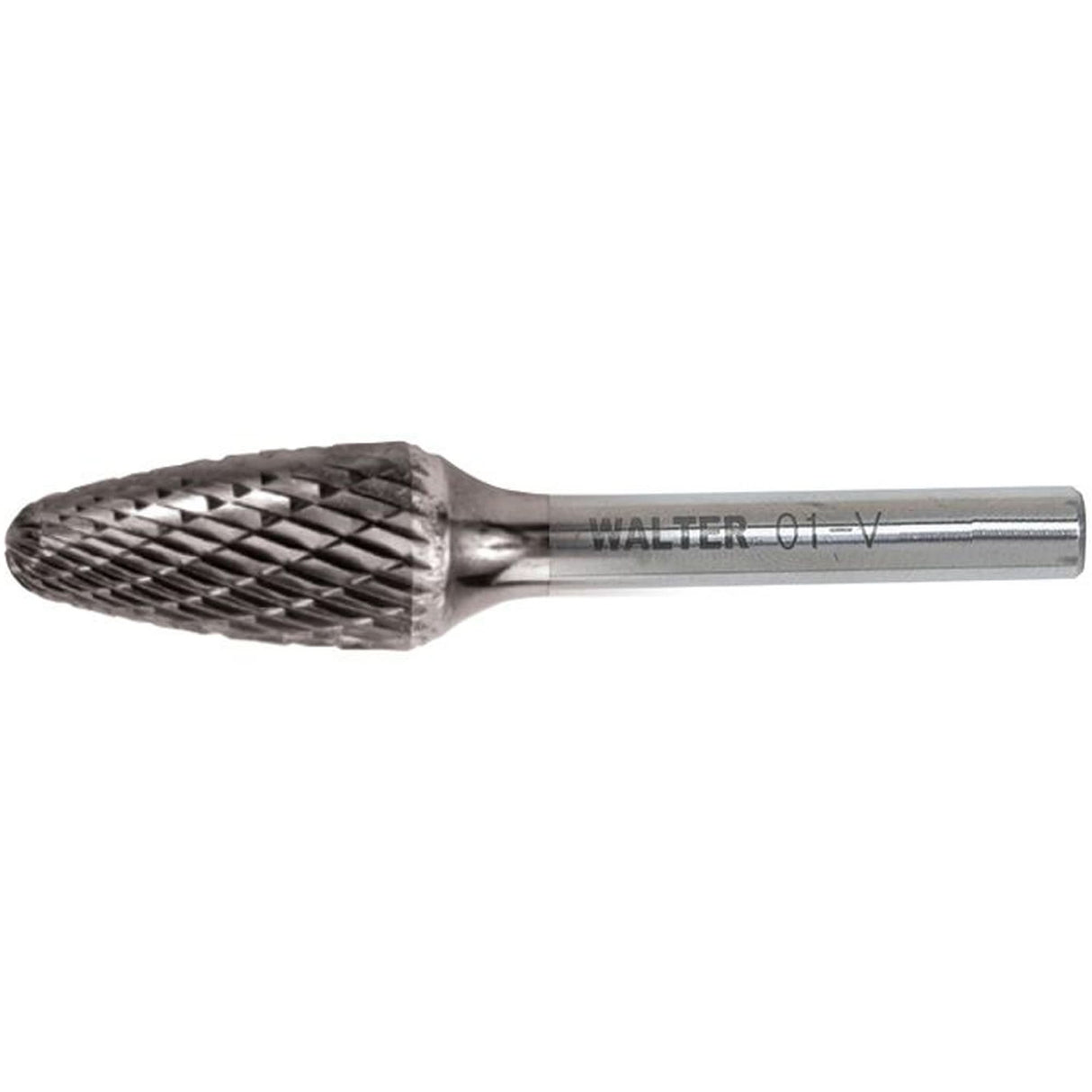 Hard Alloy Ballnose Tree Burr, SF-5, 1/2" Dia., 1" Depth of Cut