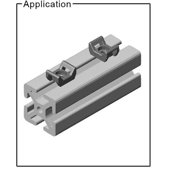 Universal Cable Tie Block for 10 & 15 Series Aluminum T-Slot