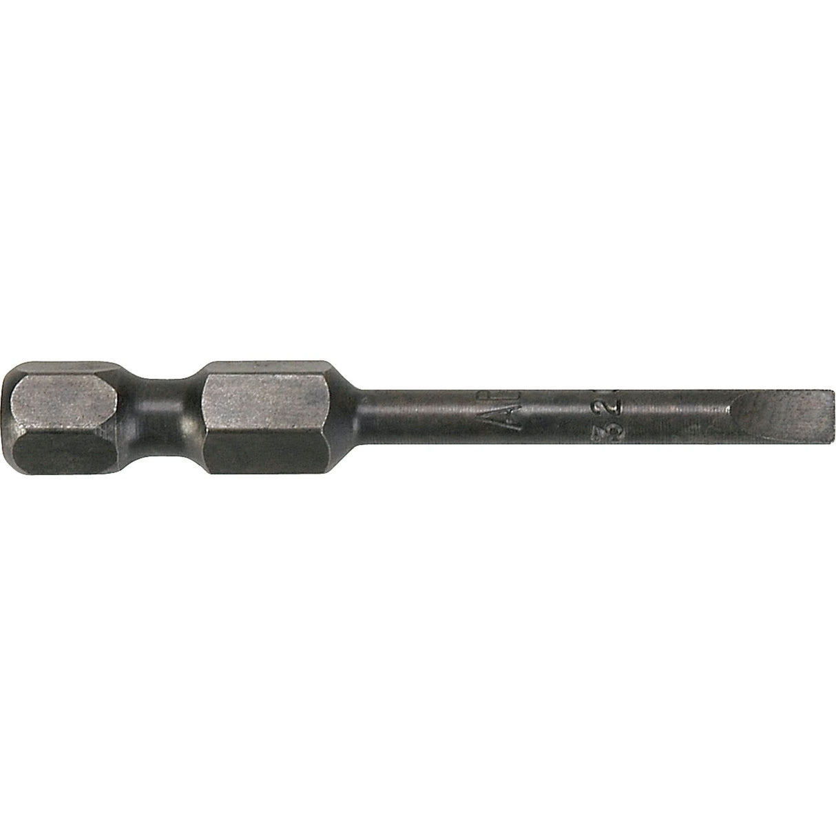 1/4" Slot Power Bits, Slot, 5/16" Tip, 1/4" Drive Size, 4" Length