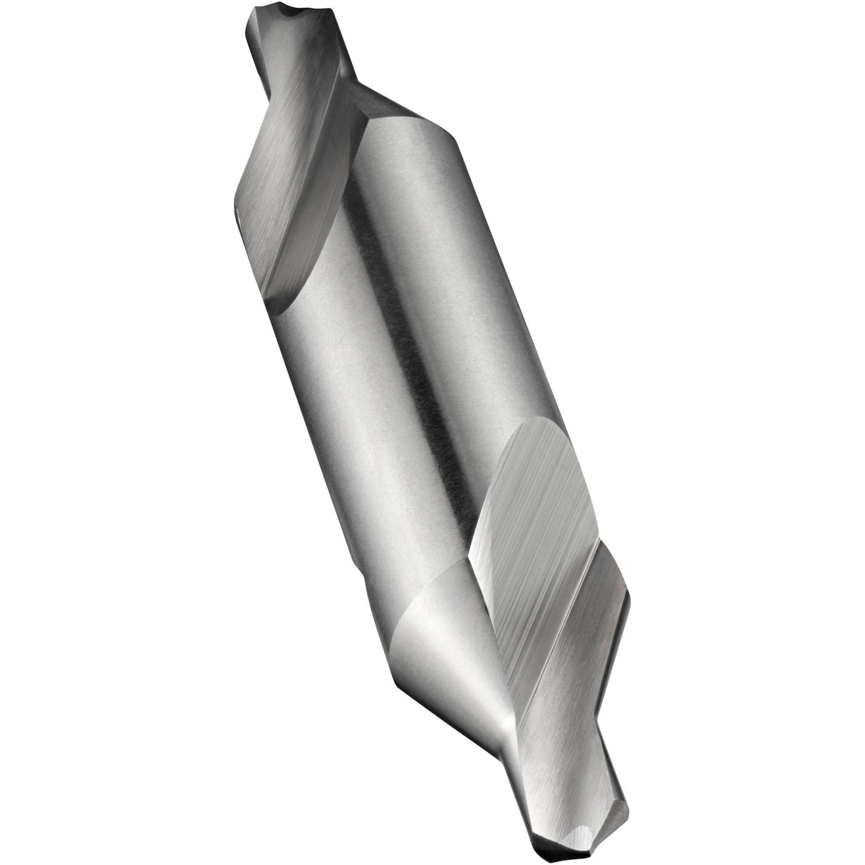 Bright Finish Combined Drill & Countersink, #5, 3/16" Small Diameter, 7/16" Large Diameter, High Speed Cobalt