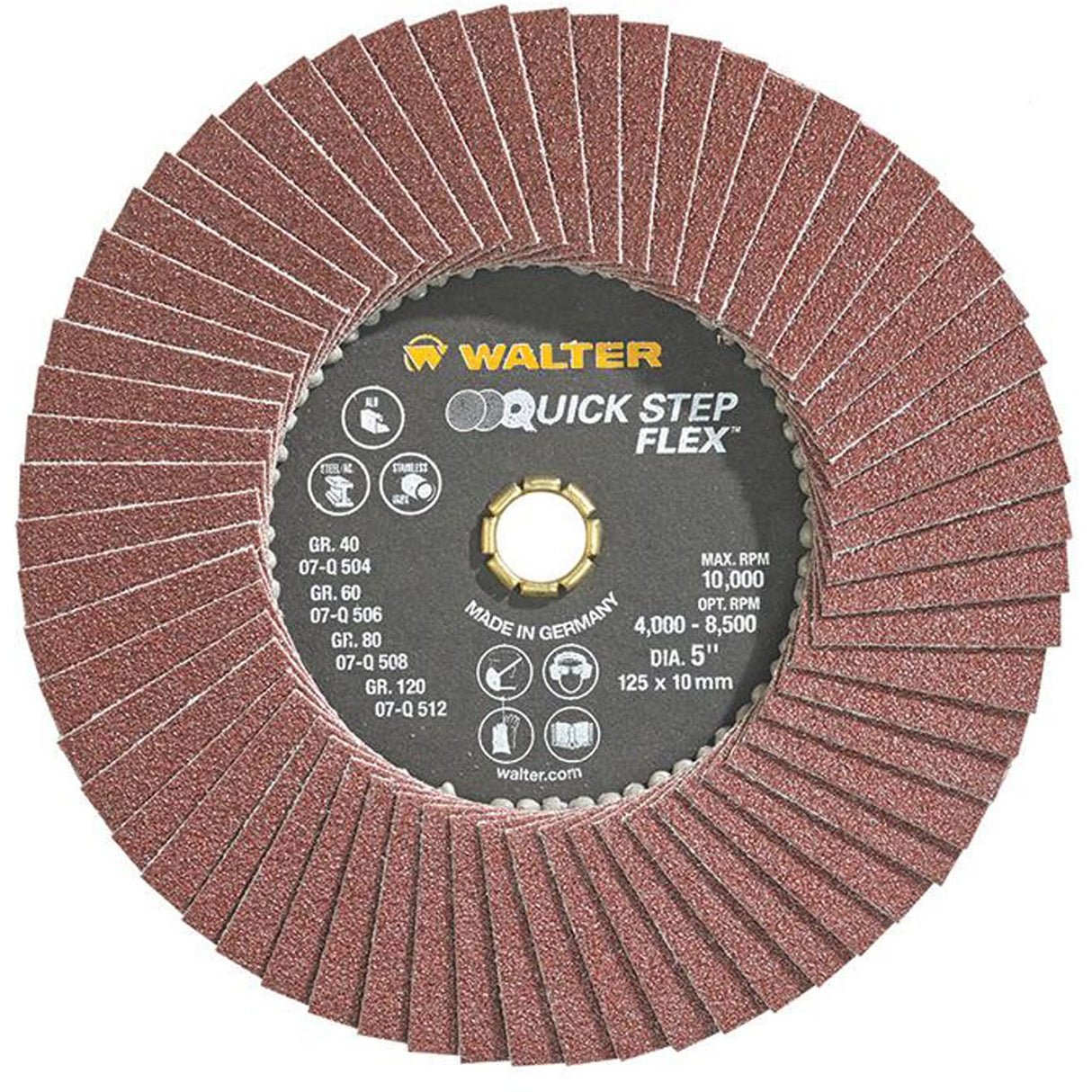QUICK-STEP™ FLEX, 5" x Type 29, 80 Grit, Aluminum Oxide