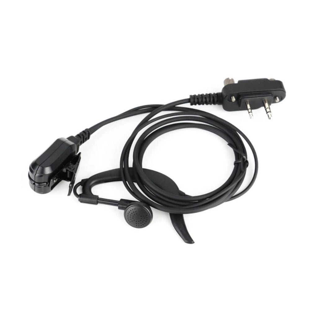 Oreillette Retevis RA89 en forme de G étanche avec PTT - Connecteur IP67