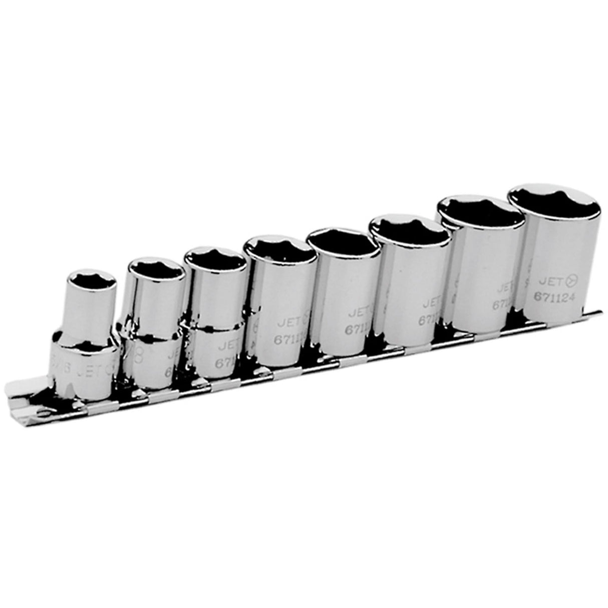 SAE Socket Set, 8 Pcs, 3/8" Drive Size