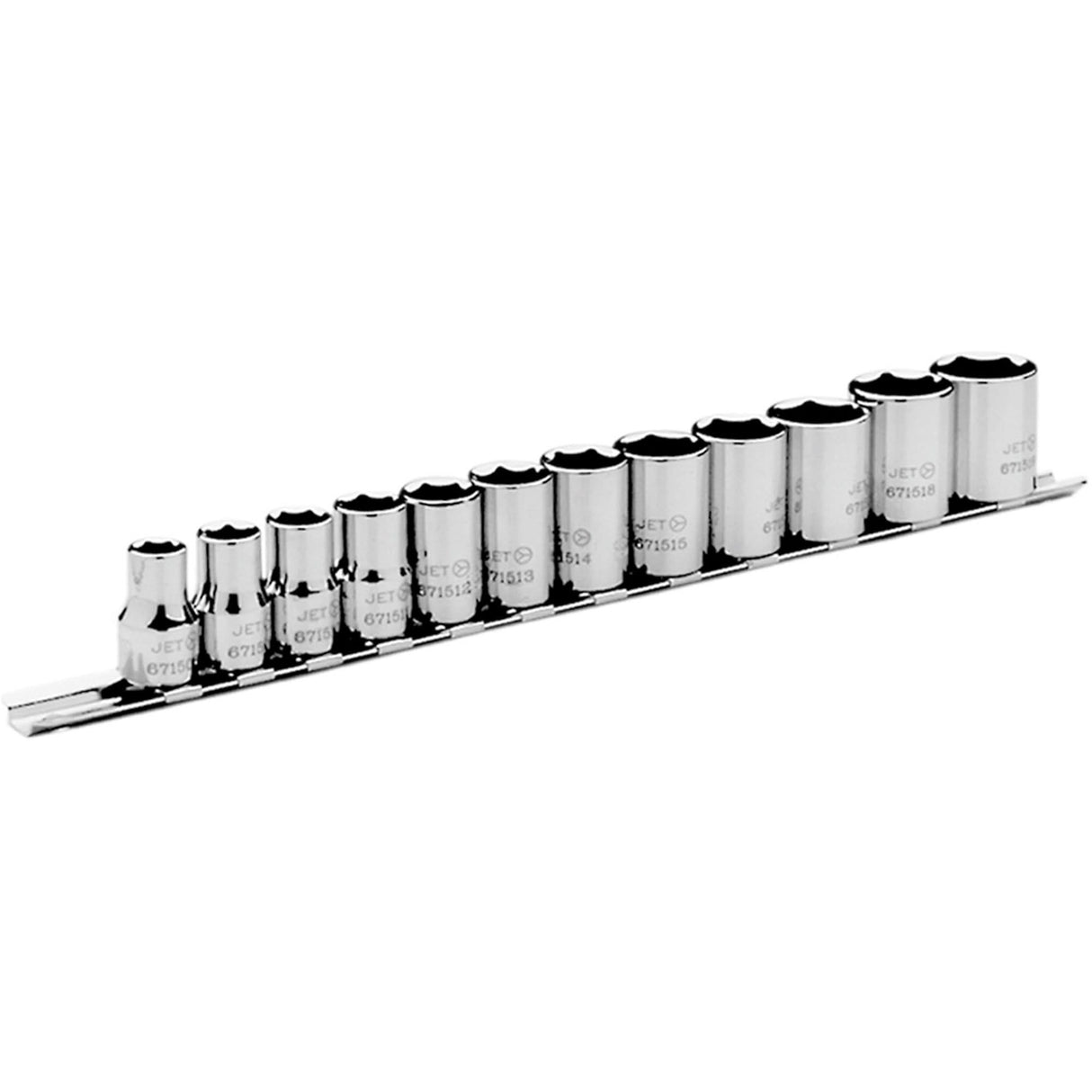 Metric Socket Set, 12 Pcs, 3/8" Drive Size
