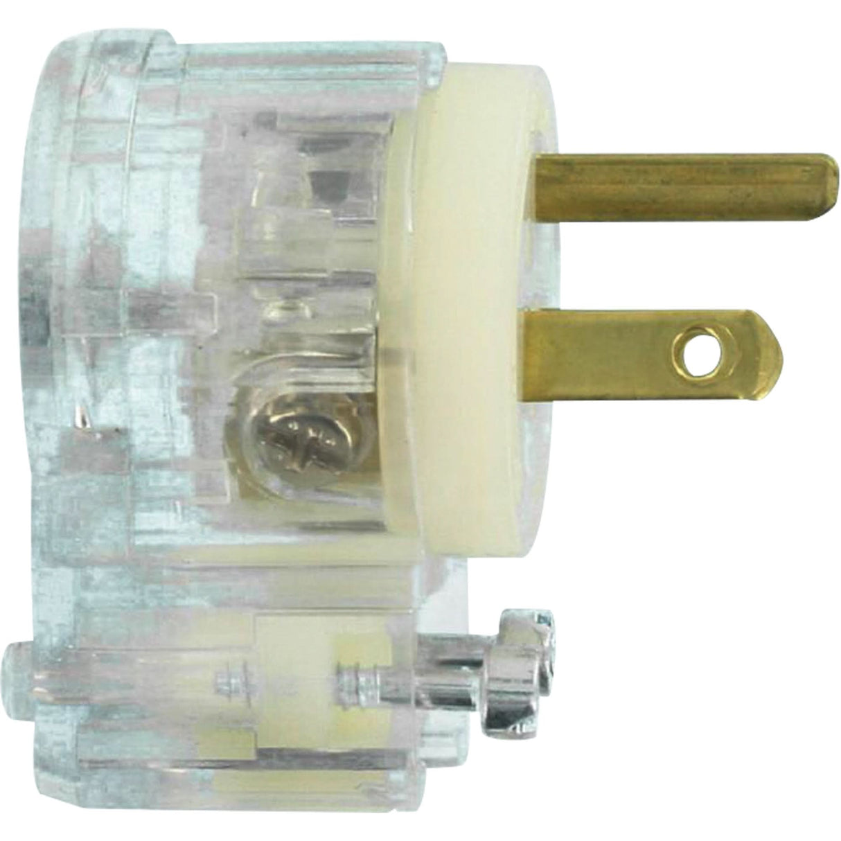 Angled Hospital Grade Extension Plug, Nylon, 15 Amps, 125 V