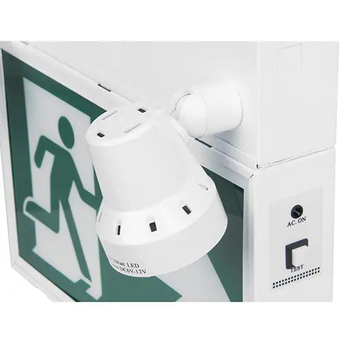 Running Man Sign with Security Lights, LED, Battery Operated/Hardwired, 12-1/10" L x 11" W, Pictogram