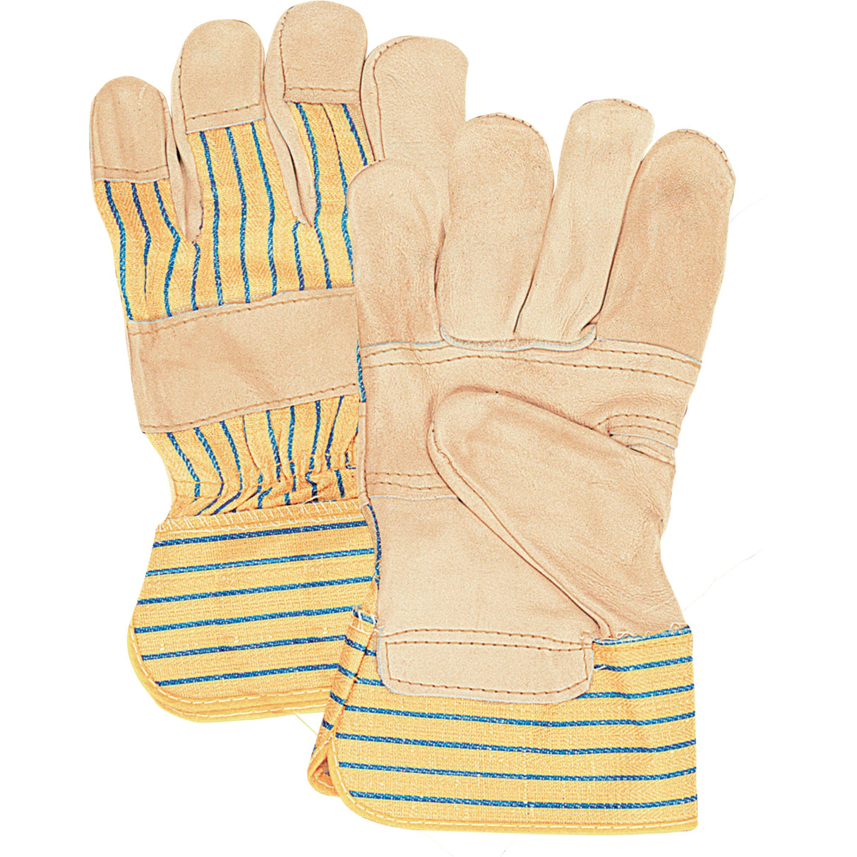 Premium Patch-Palm Fitters Gloves, X-Large, Grain Cowhide Palm, Cotton Inner Lining