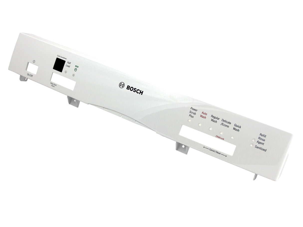 Bosch 00665886 Dishwasher Control Panel Facia - White