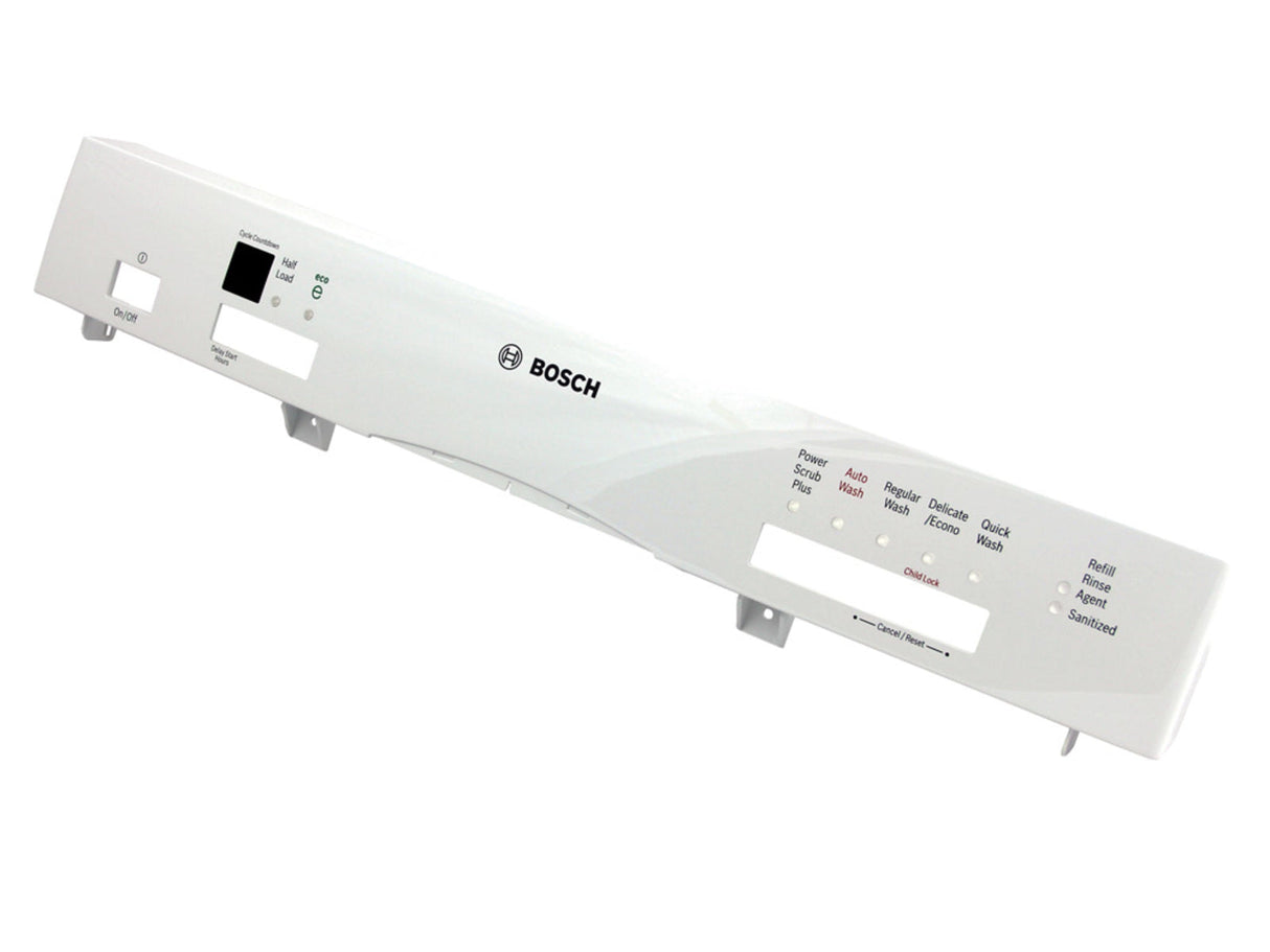 Bosch 00665886 Dishwasher Control Panel Facia - White