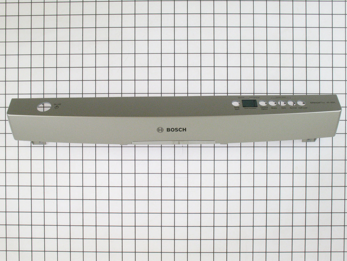 Bosch 00686977 Dishwasher Control Panel Facia Part -Silver