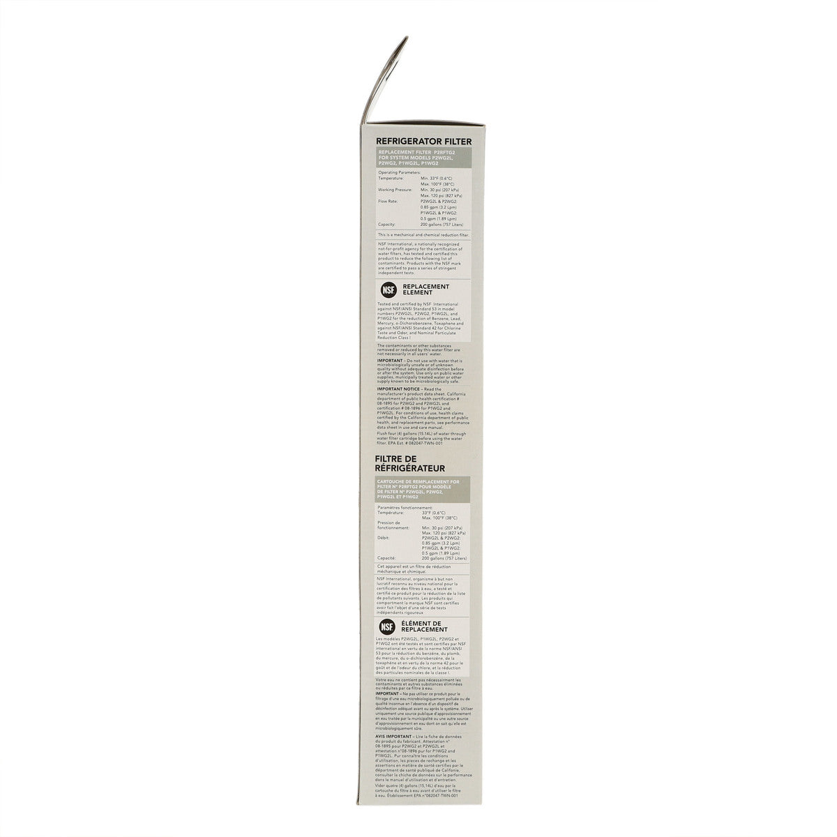 Bosch 00750673 Refrigerator Water Filter, REPLFLTR20 Model