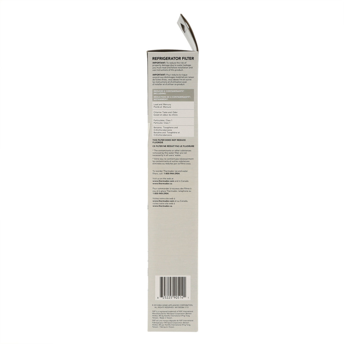Bosch 00750673 Refrigerator Water Filter, REPLFLTR20 Model