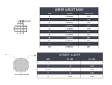 Sanitary Tri-Clamp Screen Gasket #20 Mesh - Viton & SS316