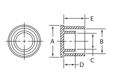1-3/16"-12 O-Ring Face Seal Cap - Polyethylene (Blue)