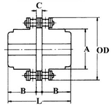 1-3/8" Bore Chain Coupling Sprocket For RC40-2 Chain (16 Teeth) - With Keyway & Set Screw
