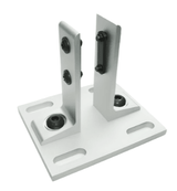 1.5" Floor Mount Base Plate | 15 Series Aluminum T-Slot