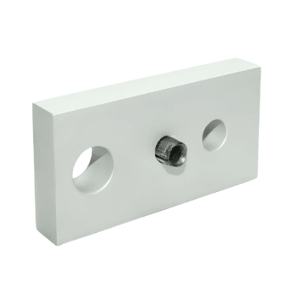 1.5" X 3.0" Floor Anchoring Base Plate | 15 Series Aluminum