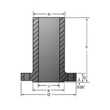 Long Weld Neck Flange Class #150 - Stainless Steel 304