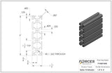 1.5" x 6" T-Slotted Aluminum Extrusion Smooth Lite