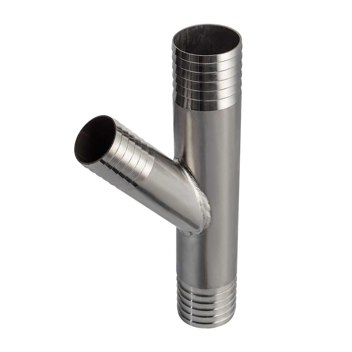Lateral Tee Y Reducer Hose Barb - Stainless Steel 304