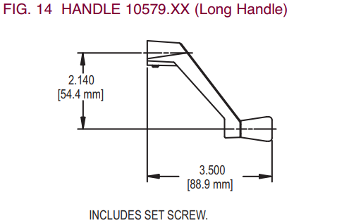 Manivelle de fenêtre (Truth Hardware 10579)