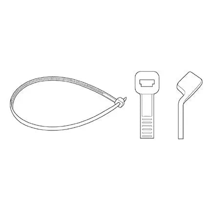 Attaches blanches bar-lock, 280 mm / 11" (100)