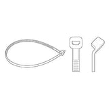 Attaches blanches bar-lock, 280 mm / 11" (100)