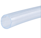 Clear Braided Food Hose - Clear PVC (1ft)