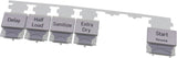 Bosch 12016746 Silver Push Button Set for Dishwasher