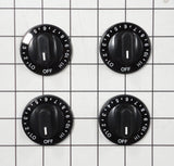 Whirlpool 12200035 Cooktop Burner Knob Kit, 4 Set