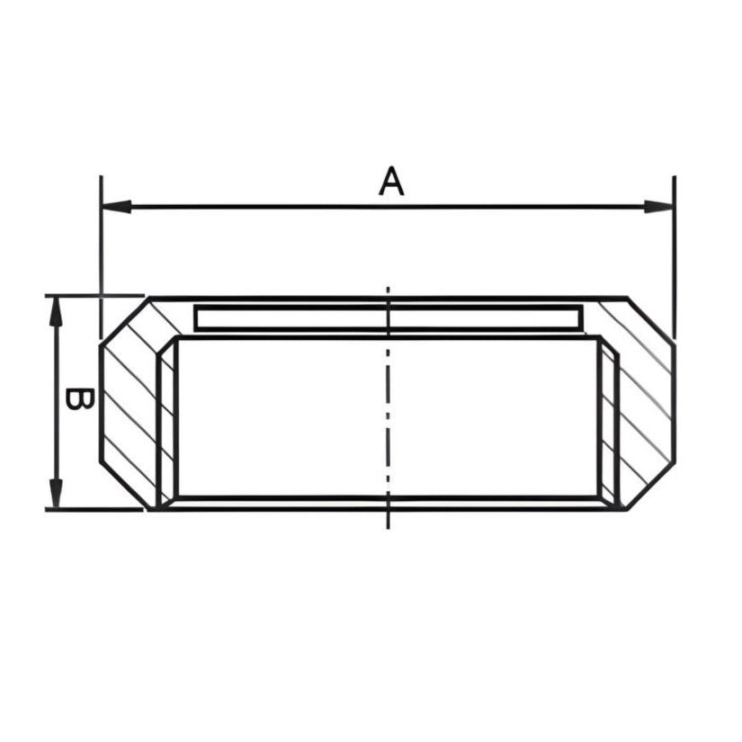 13R DIN Round Nut DN25 - Stainless Steel 304