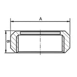 13R DIN Round Nut DN50 - Stainless Steel 304