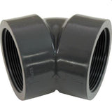 PVC Elbow 45° (Threaded) Sch 80 - Grey