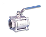 Threaded 3 PC Ball Valve 1000 WOG Stainless Steel 316