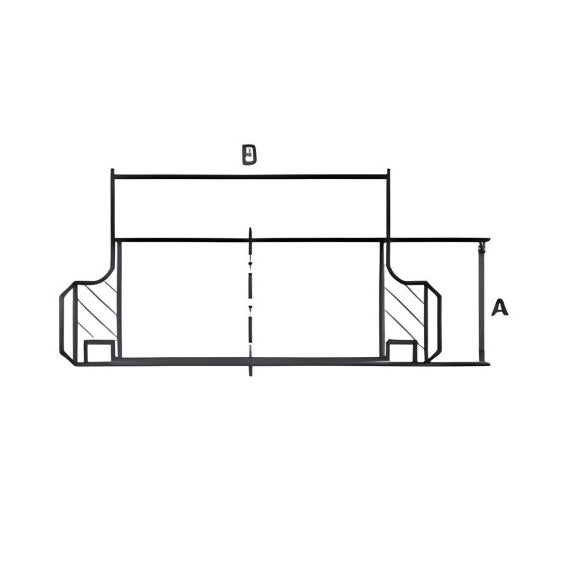 15A SMS Threaded Male Ferrule 2" - SS 304