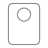 Languettes de suspension mica adhésives, transparent, 1'' x 1 5/16'' (100)