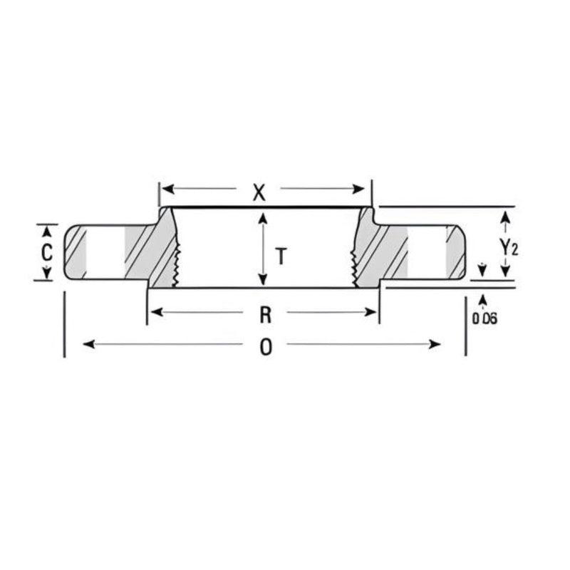 Threaded Flange NPT Class #150 - Stainless Steel 316