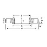 Threaded Flange NPT Class #150 - Stainless Steel 304